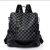 MOCHILA CUADROS NEGRO Mochila casual Amto 3