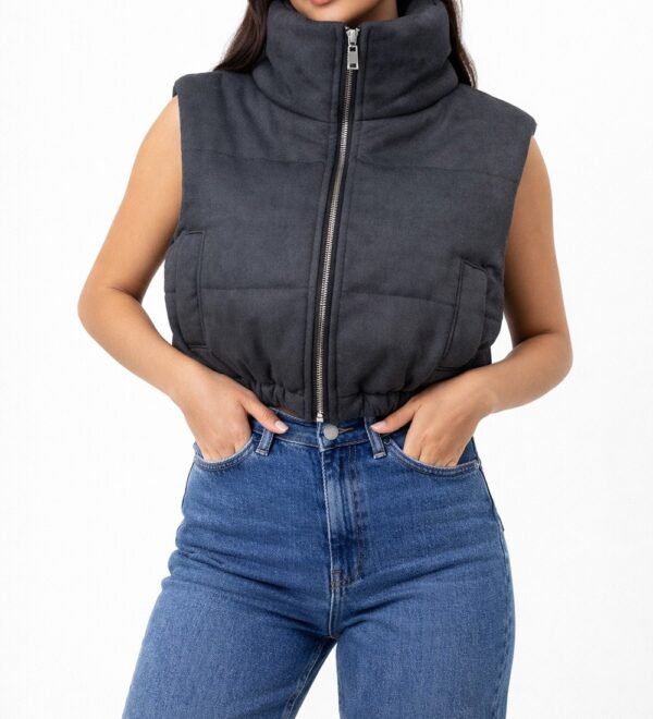 chaleco puffer gris_mod Chaleco puffer corto RM0001