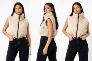 Chaleco puffer corto