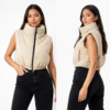 chaleco_beige Chaleco puffer corto RM0001