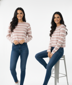 Suéter rayas mujer RM0004