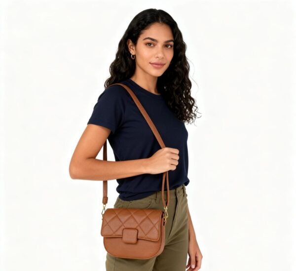 COD. BC0012 Bolso Acolchado Camel